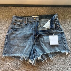 New Pistola Maeve Super High Rise Cut Off Shorts Size 28